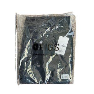 FIGS Scrub Set Catarina One Pocket Scrub Top Zamora 2.0 Jogger Pants Black L NWT